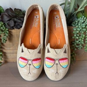 Skechers Women's Cat Face Slip-On Shoes - Tan